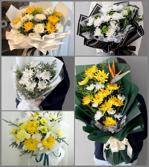 广东潮州市潮安区龙湖镇塘东村白事花束代送